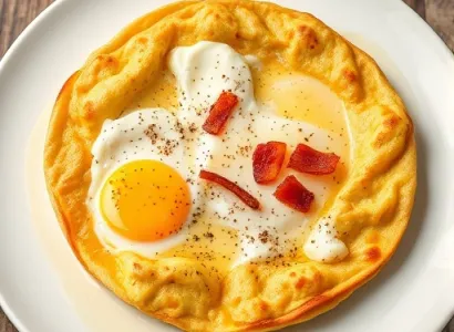 Tortilla au fromage et œufs