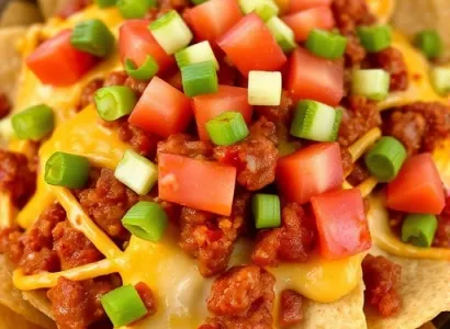 Nachos au fromage et chili