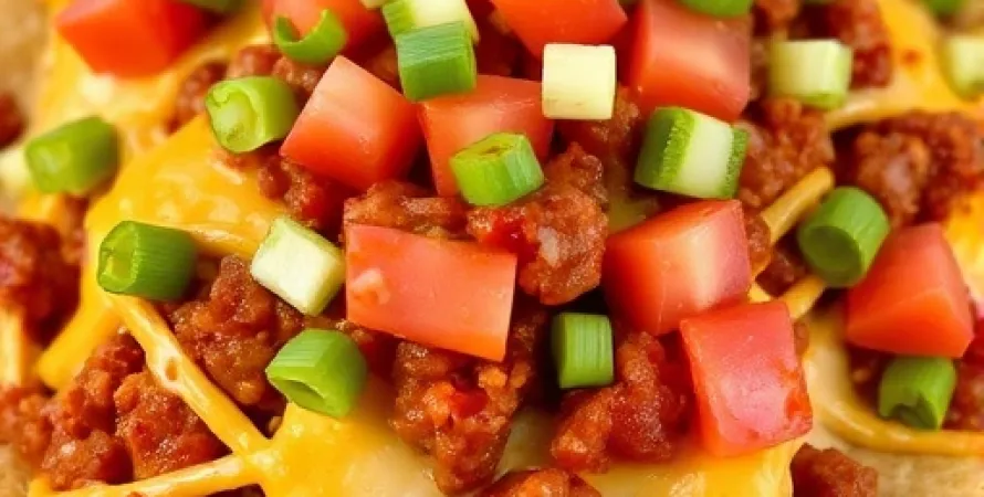 Nachos au fromage et chili