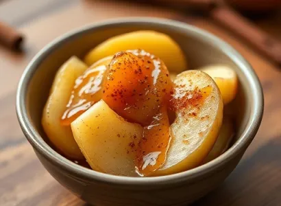 Pommes cuites au sirop d'érable