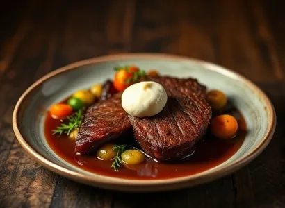 Daube de boeuf à la crème de raifort