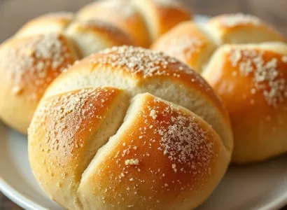 Buns à la levure Soudough style Schlotzsky