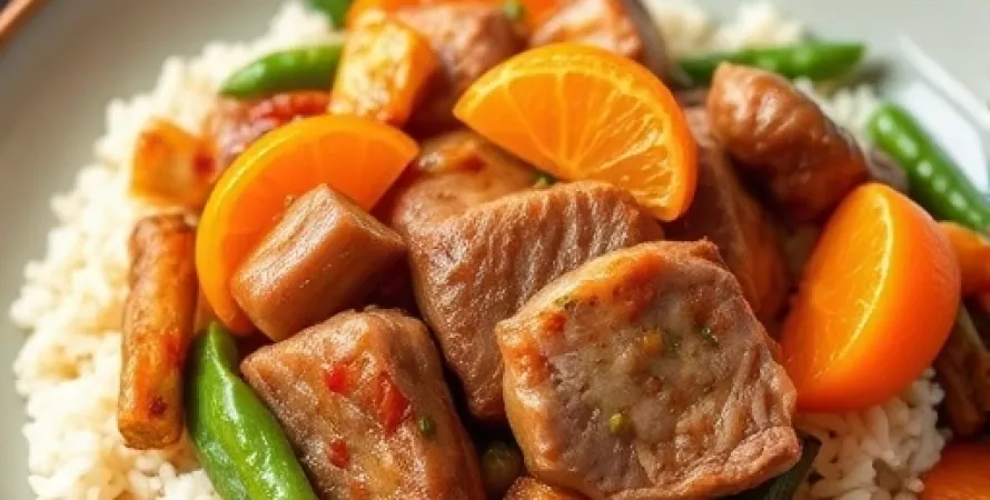 Porc au mandarin