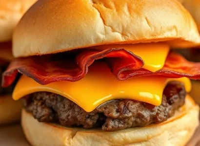 Sandwichs au boeuf et au fromage