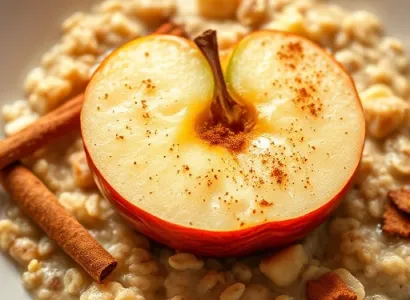 Pomme délicieuse à l'avoine