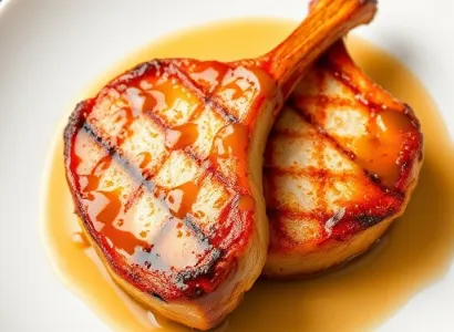 Côtes de porc au miel