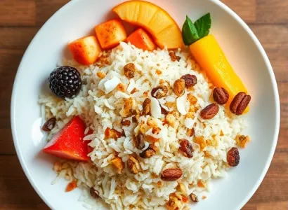 Petit Déjeuner Tropical au Riz