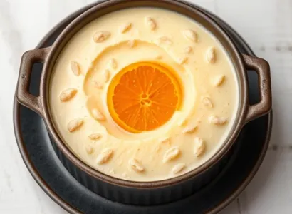 Crème de riz à l'orange