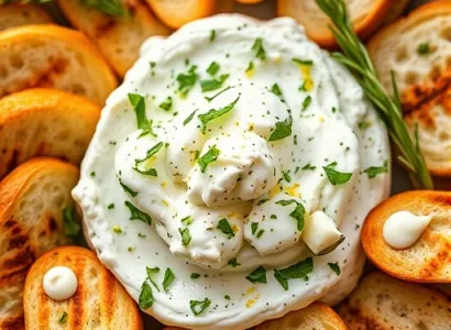 Tartine au fromage de chèvre méditerranéen