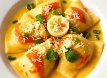 Raviolis au fromage poblano