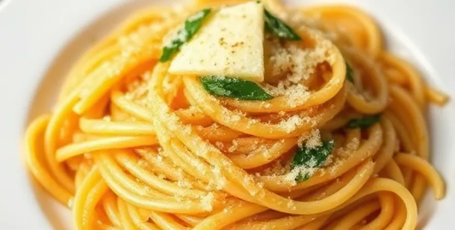 Linguini au beurre d'ail