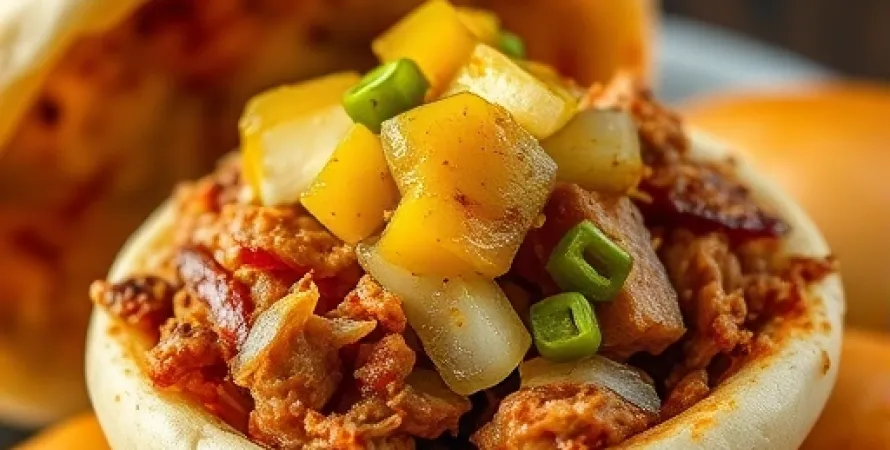 Buns au porc épicé