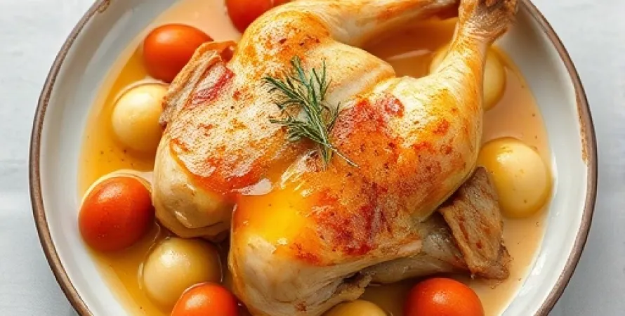 Poulet au miel et noix