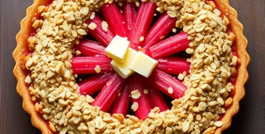 Tarte aux rhubarbes