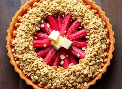 Tarte aux rhubarbes
