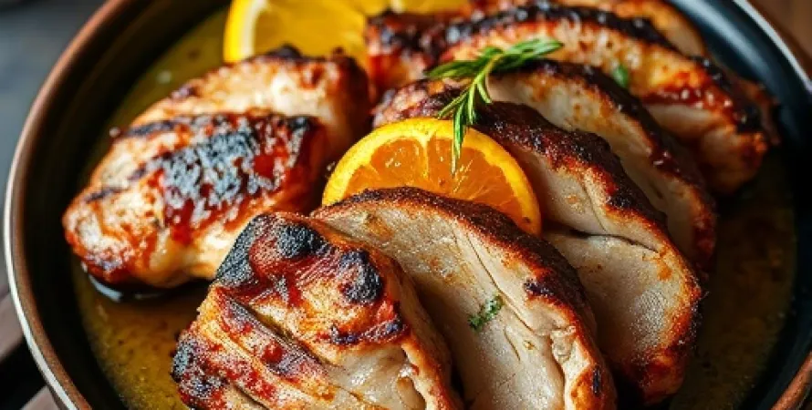 Côtes de porc au citron cajun