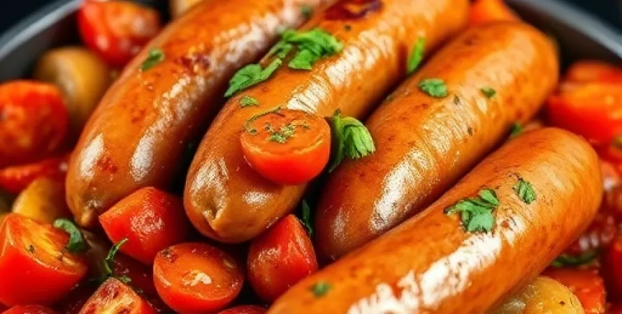 Saucisses italiennes aux tomates