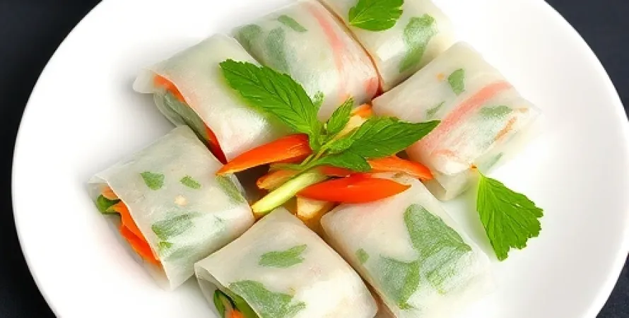 Rouleaux de printemps végétariens