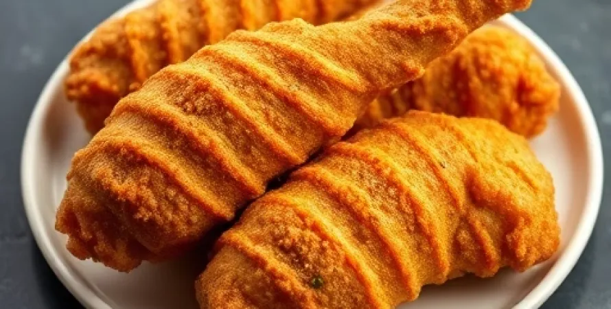Poulet frit à la double baignade