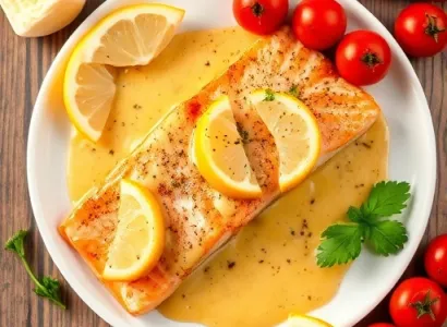 Saumon au sauce moutarde