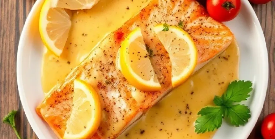 Saumon au sauce moutarde