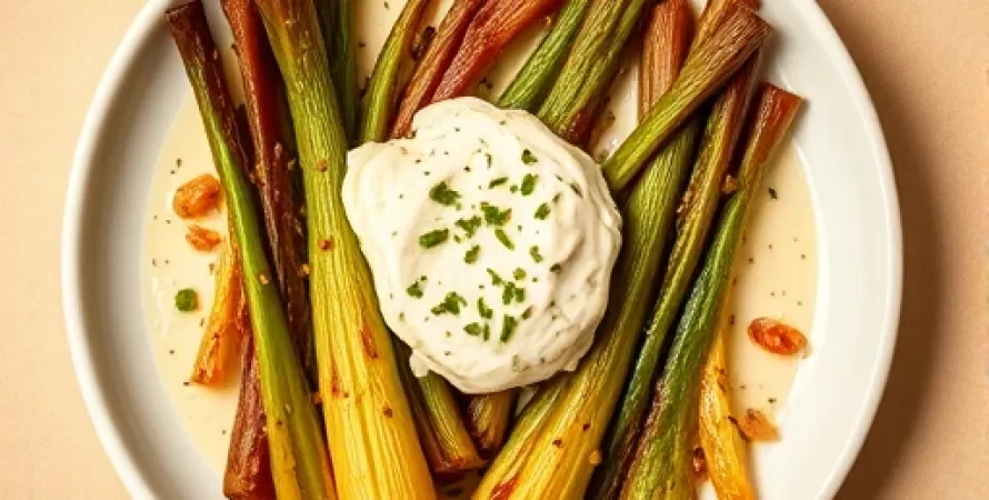 Céleri braisé au fromage de chèvre