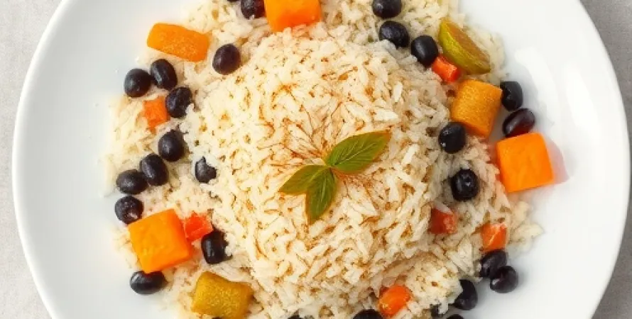 Riz et haricots calypso