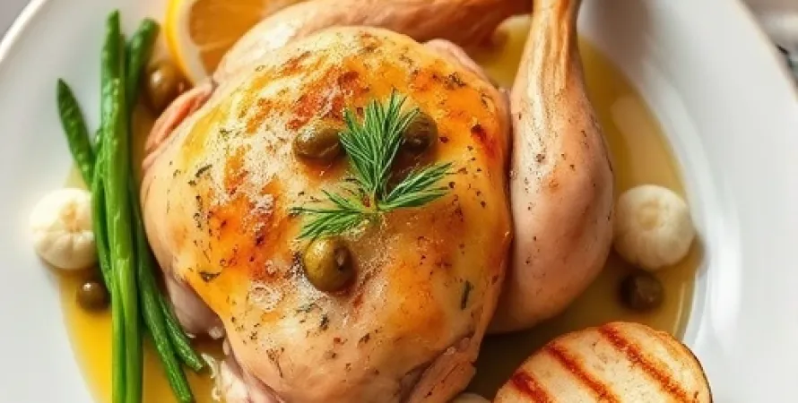 Poulet au citron et capers