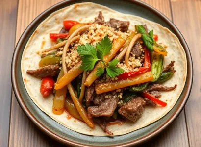 Boeuf Moo Shu aux Tortillas