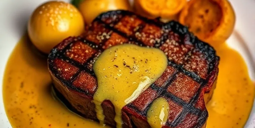 Steak à la moutarde
