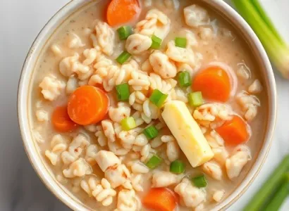 Potage de riz au poulet