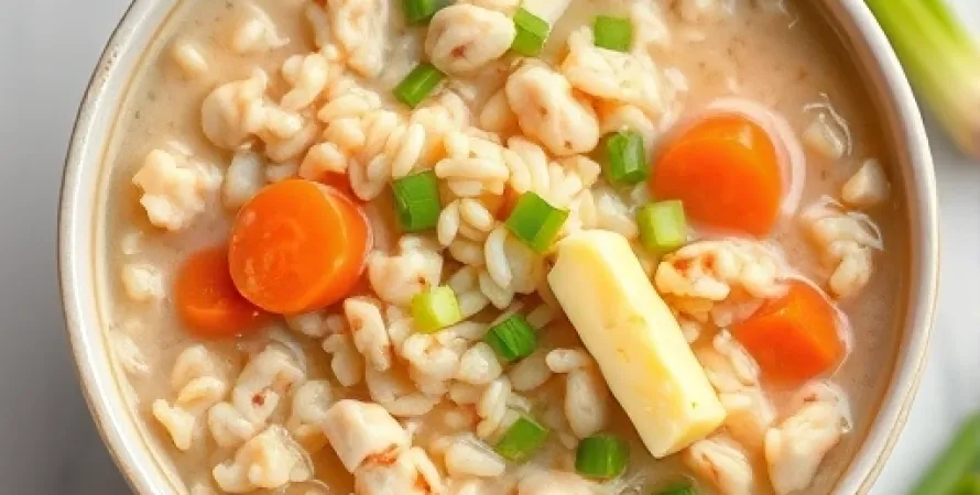 Potage de riz au poulet