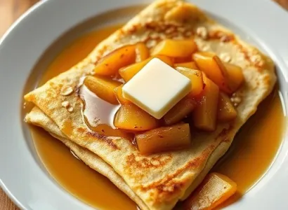 Crêpes d'avoine et de pomme