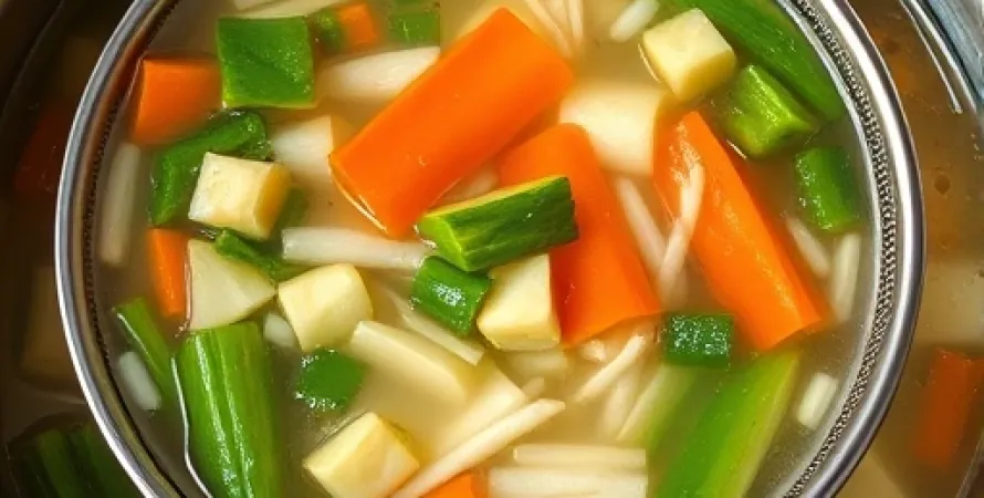 Bouillon de légumes léger