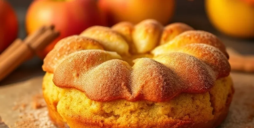 Gâteau aux pommes et au cannelle