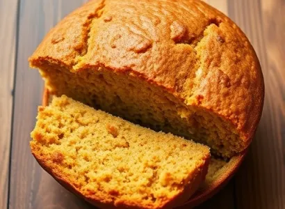 Pain de mais au blé complet