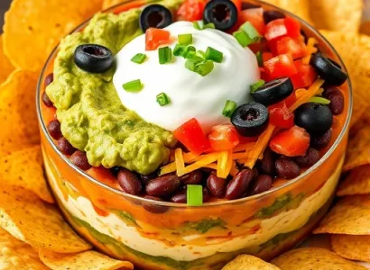 Dip à layers mexicain