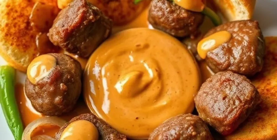 Bites de boeuf à la peanut