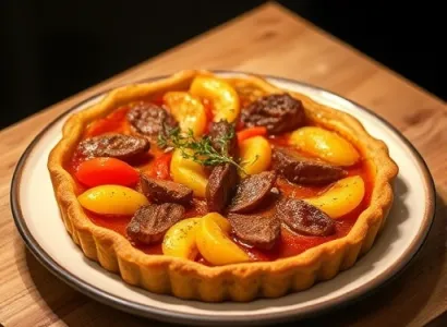 Tarte au courge et boeuf
