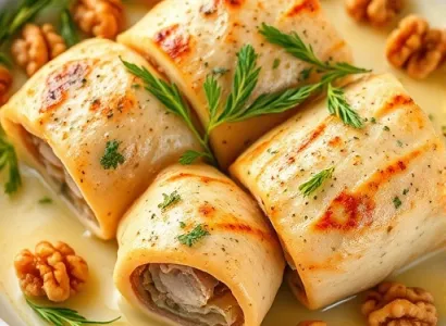 Rouleaux de Poulet aux Herbes