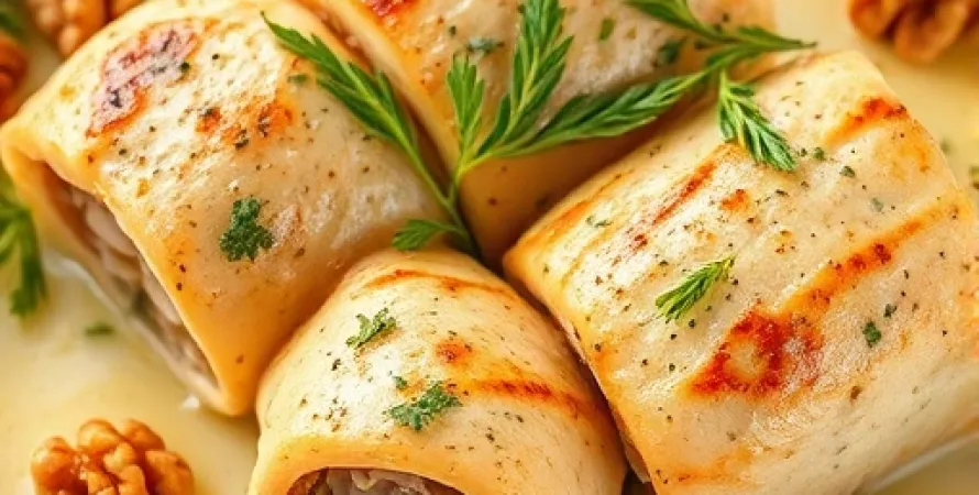 Rouleaux de Poulet aux Herbes
