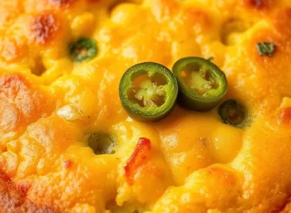 Pain de maïs au cheddar et au jalapeno