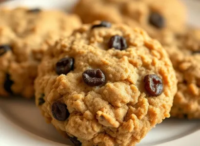 Biscuits aux flocons d'avoine et raisins