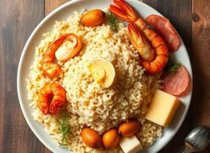 Pilaf de Riz au Saumon et Fromage