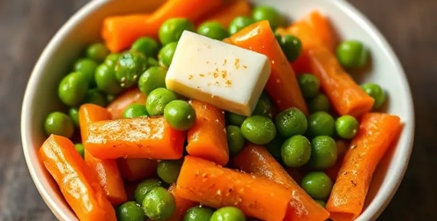 Carottes et pois sucrés