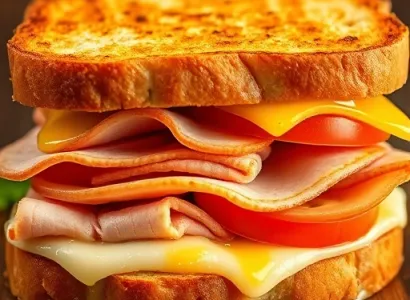 Sandwichs de dindon chaud