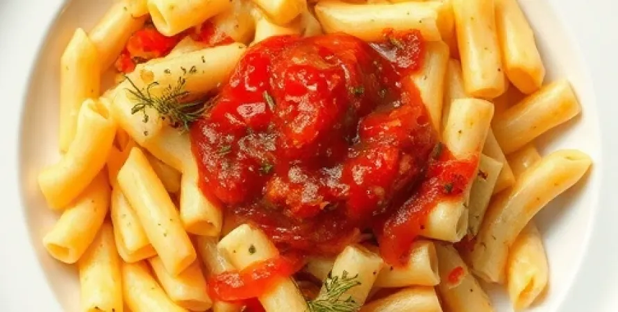 Macaroni au soja et fromage végétal
