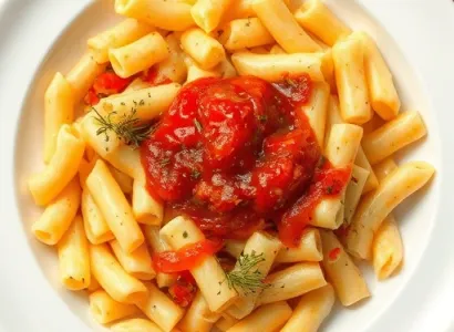 Macaroni au soja et fromage végétal