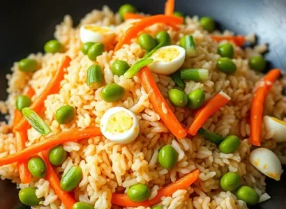 Riz Frit aux Edamame