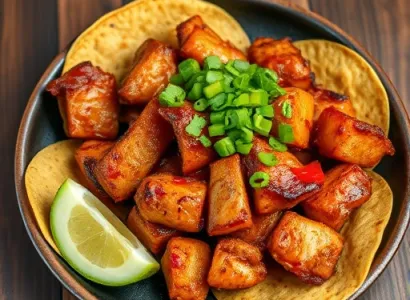 Fajitas de Poulet avec Guacamole